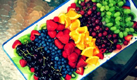 Jeruk darah, ceri dan blueberry